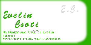 evelin csoti business card